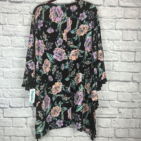 Freshwater Swim Coverup Kimono with Tassels NWT Size 1X - Picture 6 of 6